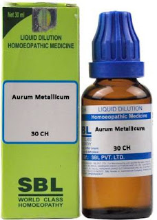 Aurum Metallicum 30 homoeopathic medicine Symptoms Uses and Banefit in hindi